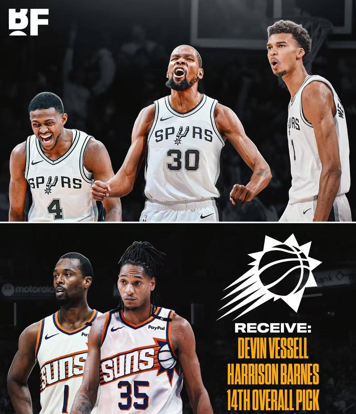 聪明死你了！约基奇球快发不出来了 直接砸奥科吉胳膊上出界（机智到家！约基奇边线发球受阻，直接砸向奥科吉手臂制造出界）